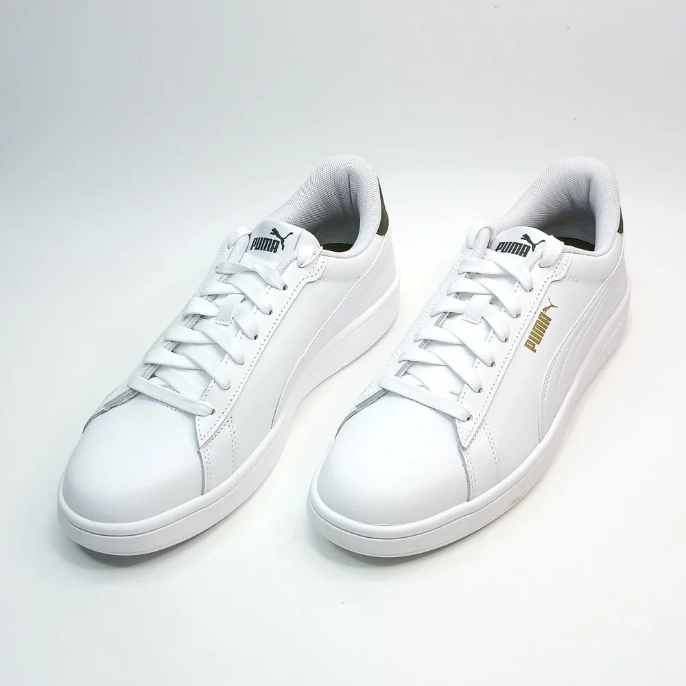Puma Ace Court Shoe Men Size 12 White Synthetic Leather Sneakers 406570 01